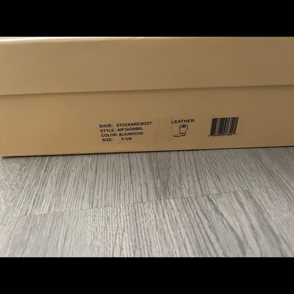 Michael Kors black & brown riding boots - Picture 7 of 7